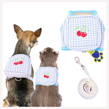 A+a Pets 3 In 1 Harness Set For Dogs & Cats With Leash & Bag